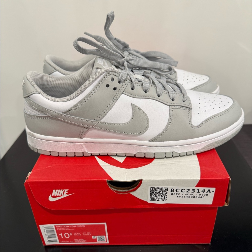Nike Men's Dunk Low Retro White/Grey Fog
